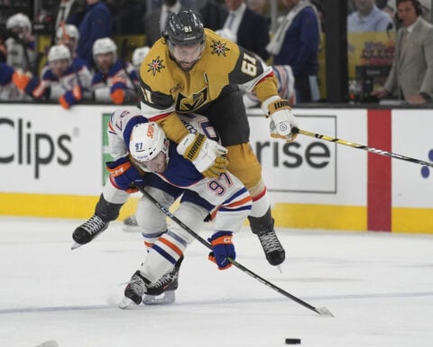 Draisaitl scores in OT to give Oilers a 5-4 win over Golden Knights and a 2-0 series lead