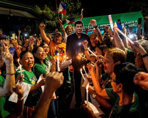 In custody in the Hague, on ballot at home: Philippines' Duterte runs for mayor