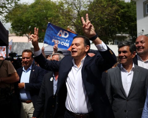 Portuguese centre-right in lead before election but short of majority, poll shows