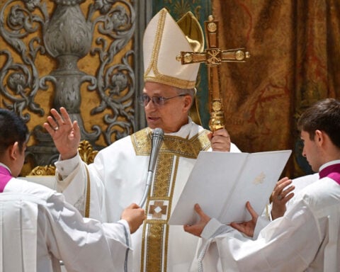 New Pope Leo XIV, celebrating first Mass, wants Church to be beacon of light