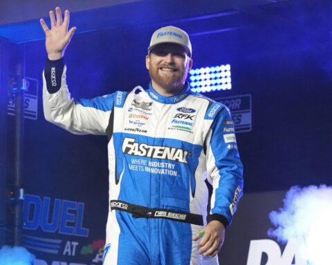 Chris Buescher is back at Kansas Speedway, reliving the closest Cup Series finish in NASCAR history