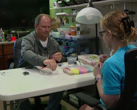 Father-daughter duo create unique handmade lures, named after beloved wife