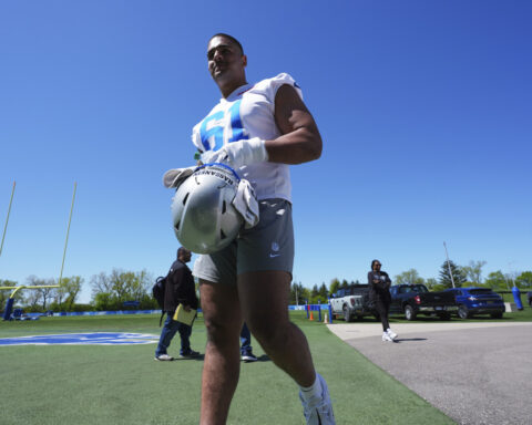 1st Egyptian drafted into the NFL, Ahmed Hassanein, takes part in Detroit Lions minicamp