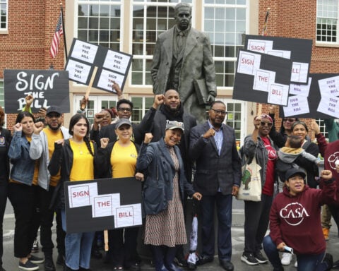 Supporters of a bill to study reparations for slavery urge Maryland Gov. Moore to sign the measure
