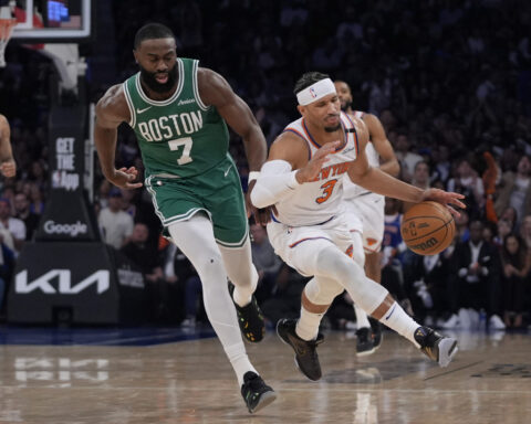 Celtics rout Knicks 115-93 to cut New York's lead to 2-1 in the Eastern Conference semifinals