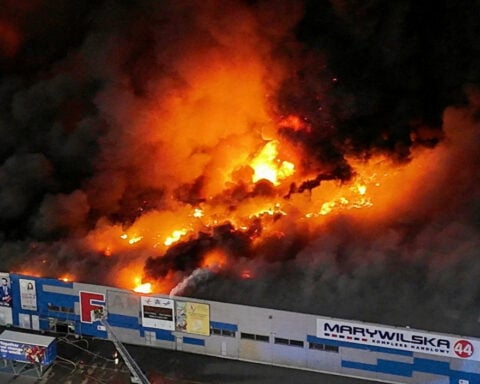Poland says Russian secret service behind 2024 fire in Warsaw shopping centre