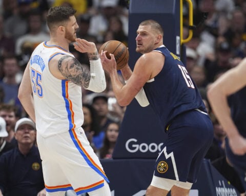 Clank! Nuggets and Thunder combine for 25 points, tied for fewest in 1st quarter of NBA playoff game