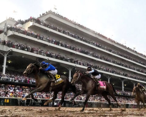 Kentucky Derby-winning jockey fined $62,000 and suspended for overuse of whip