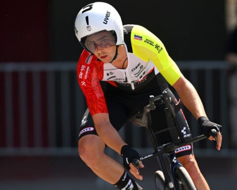 Runaway goat attempts to ram cyclist off bike in freak incident during Giro d’Italia