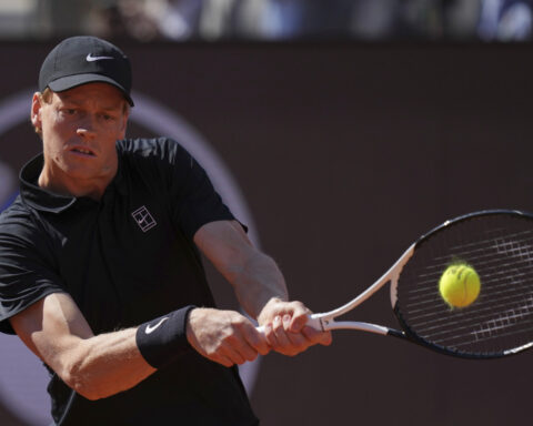 Jannik Sinner overcomes 'big drop' in level in 2nd match back from doping ban at Italian Open