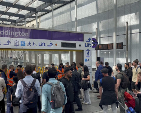 A power outage disrupts London's subway network during the afternoon rush