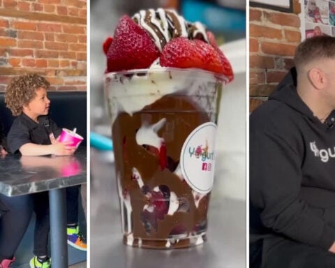 Viral social media star helps save struggling ice cream shop making 'Dubai Cup'