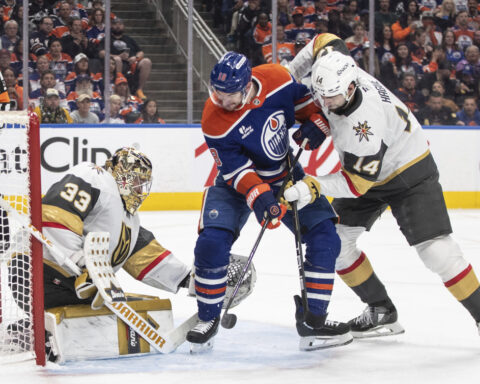 Henrique scores twice as the Oilers beat the Golden Knights 3-0 in Game 4 of playoff series