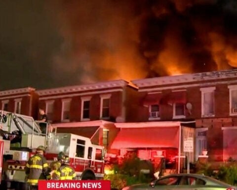 200+ firefighters battle massive fire at Baltimore warehouse, disrupts Amtrak service