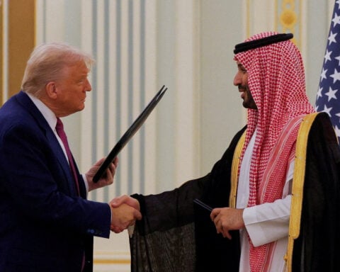 Trump says US to lift Syria sanctions, secures $600 billion Saudi deal