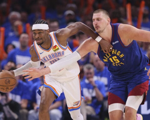 Gilgeous-Alexander scores 31 as Thunder beat Nuggets 112-105 and take 3-2 lead in West semifinals