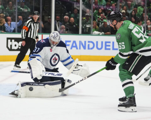 U.S. backup Oettinger outplaying starter Hellebuyck in NHL playoffs with Stars up 3-1 over Jets