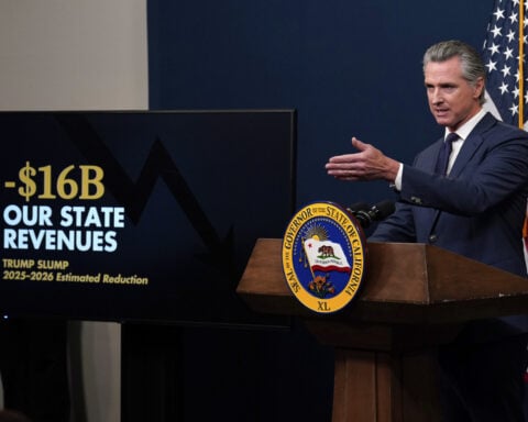 California governor outlines $12 billion deficit and freeze on immigrant health program access