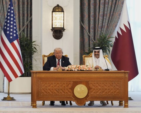 Trump marvels at wealth of his Arab hosts while he eyes White House and Air Force One upgrades