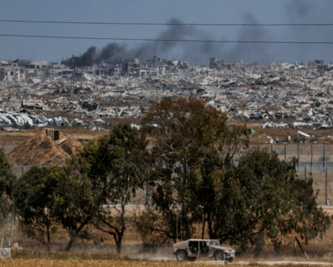Israel intensifies Gaza bombardment, kills 80 people, as Trump visits Gulf