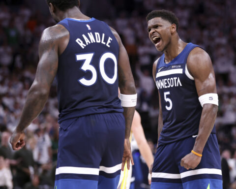 Timberwolves beat Warriors in Game 5 to reach Western Conference finals for 2nd straight year