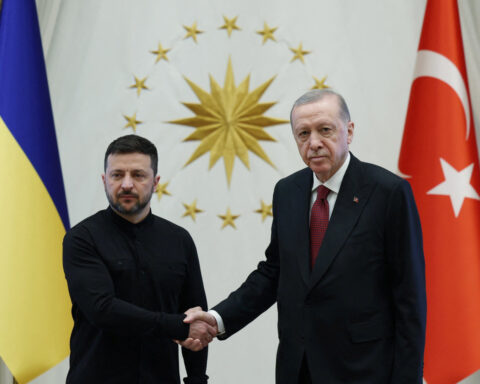 Ukraine's Zelenskiy arrives in Turkey for talks with Erdogan
