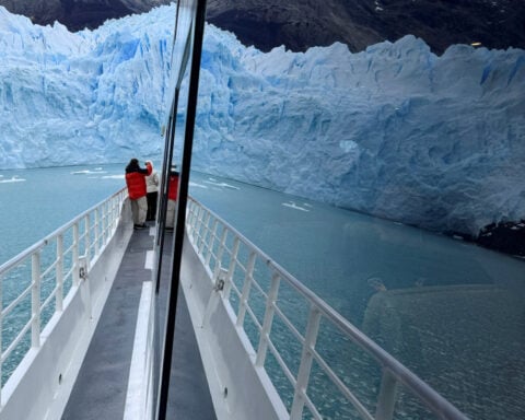 Huge ice falls at Argentina's Perito Moreno glacier stir awe and concern