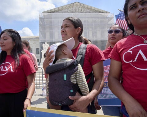 The Latest: Supreme Court hears arguments in case over Trump’s birthright citizenship order