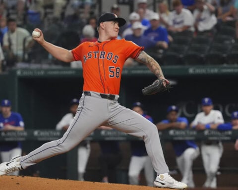 Two-time Cy Young winner deGrom wins over decade-younger Brown in Lone Star State pitchers' duel