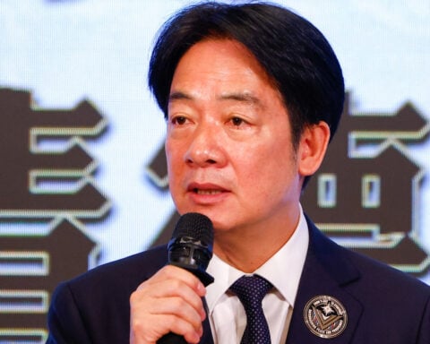 Taiwan president rallies the troops ahead of possible Chinese drills