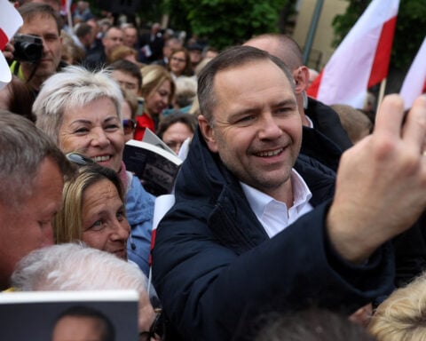 Nationalist Polish presidential contender talks tough on Ukraine