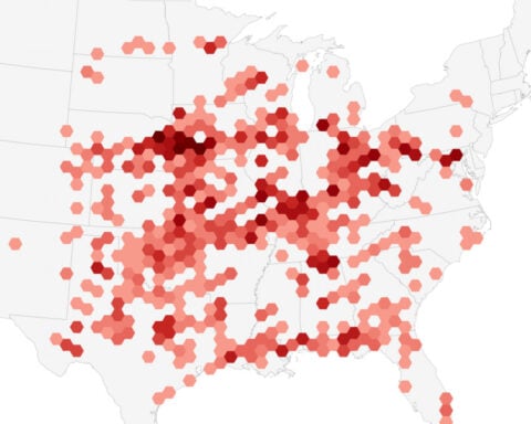 Tracking destructive and deadly tornadoes in the US, in maps and charts
