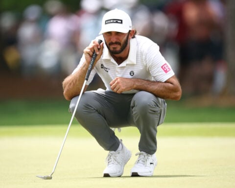 PGA Championship: Rakes, snakes, an ace and Vegas reigns supreme in second round