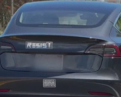 North Bay Tesla owners express disdain for Musk's role in Trump administration through bumper stickers