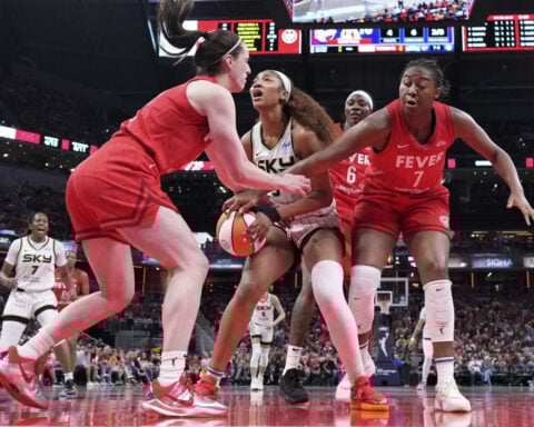 Caitlin Clark says flagrant foul for shoving Angel Reese was not 'malicious'