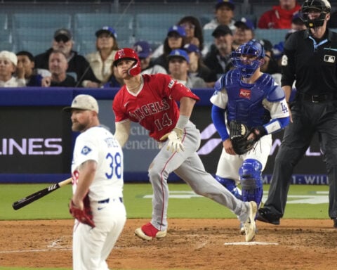 Angels spoil Clayton Kershaw's season debut in 11-9 victory over Dodgers
