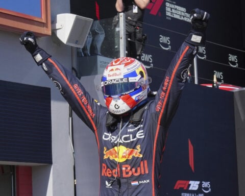 Red Bull driver Max Verstappen wins F1's Emilia-Romagna Grand Prix to end Piastri's streak