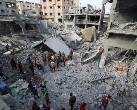 Tens of thousands protest in The Hague against Gaza war