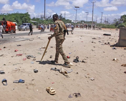 Suicide attacker in Somali capital kills 13 at a military recruitment center