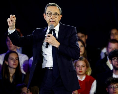 French interior minister wins contest to lead conservative party
