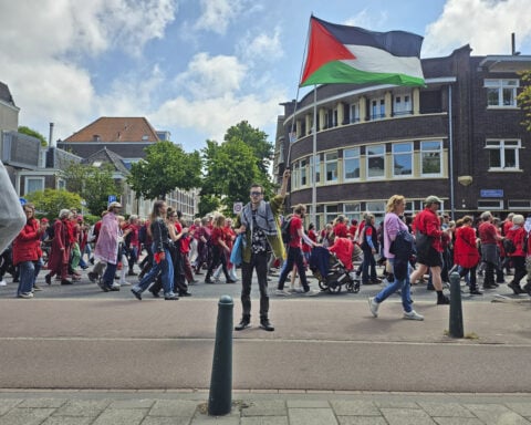 Huge crowd piles pressure on Dutch government to seek an end to Israel's campaign in Gaza