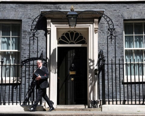 UK police arrest third man over fire at PM Starmer's house