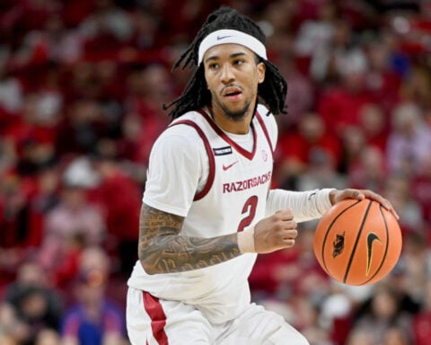 Former Arkansas standout Boogie Fland commits to national champion Florida, AP source says