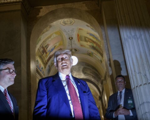 The Latest: Trump tries to rally divided Republicans around his 'big beautiful bill'