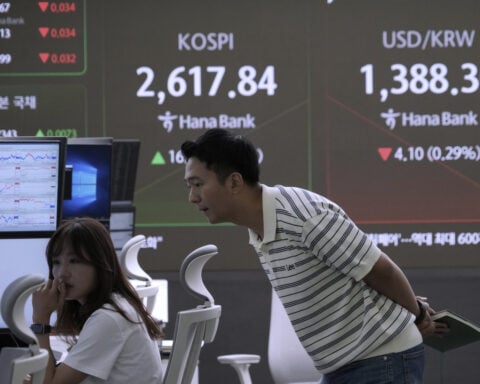 Asian shares climb and oil prices jump more than $1.20 on report Israel may attack Iran