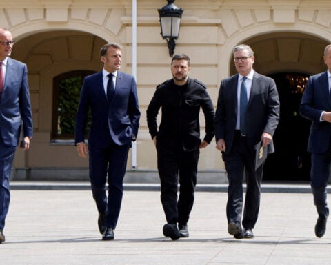 Ukraine pitches tougher Russia sanctions plan to EU as US wavers