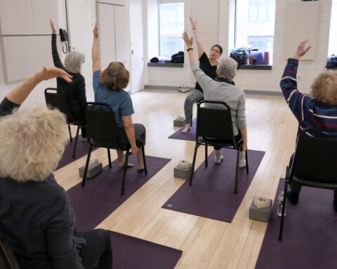 Emotional well-being. Fall prevention. Chair yoga has a lot to offer people of all ages