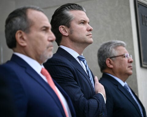 Hegseth hosts first meeting of what he says will be a monthly Christian prayer service at Pentagon