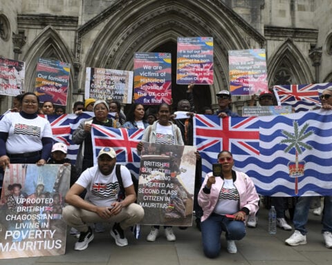 UK court lifts a block on Britain handing the disputed Chagos Islands to Mauritius