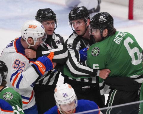 Oilers get even with 3-0 win over Stars in Game 2 of the West final